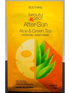 beauty 360 After-Sun Aloe & Green Tea Hydrogel Sheet Mask